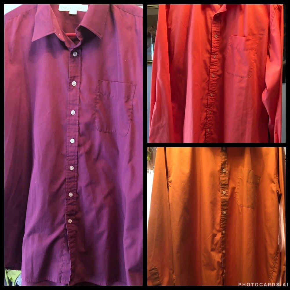 Irvine Park Men's Button-Up Dress LS Shirts with Pockets Set of 3